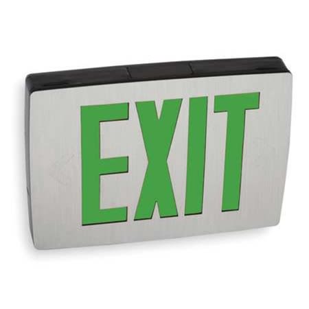 lqc 2 g led exit sign green